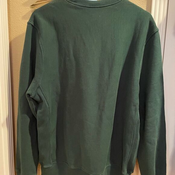 Men’s J Crew Heritage Forest Green Crewneck Sweatshirt L - Picture 8 of 16